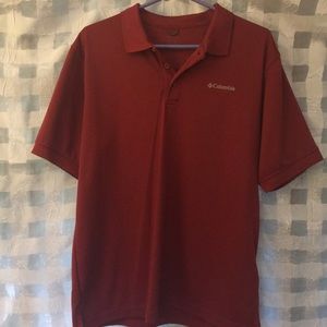 Red Columbia polo